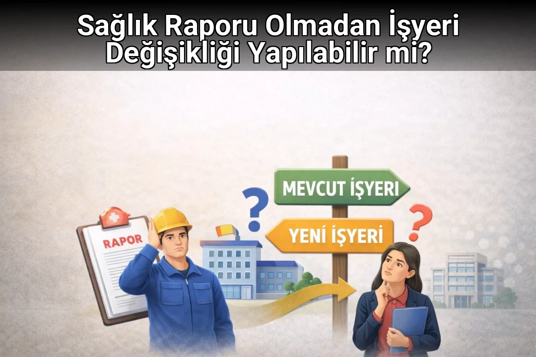 Sağlık Raporu Olmadan İşyeri Değişikliği Yapılabilir mi?